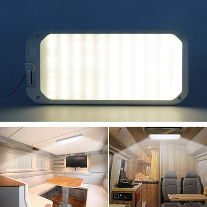 12-30V RV Light 198 LEDs 3-Color Temperature Dimmable Roof Light, Color: Yellow White Light - Dome Lights by buy2fix | Online Shopping UK | buy2fix