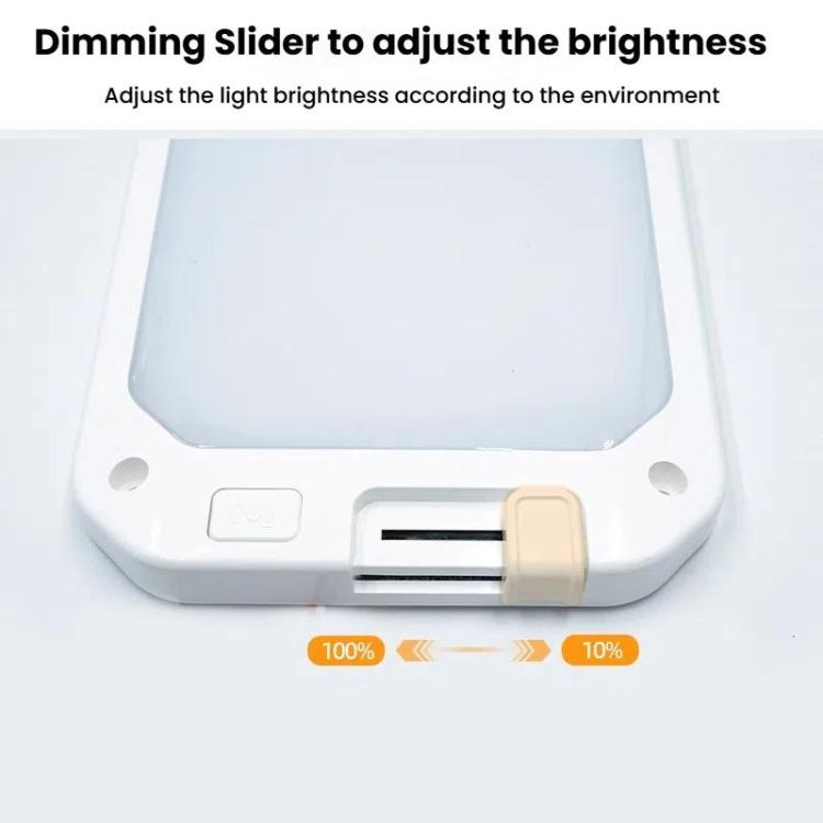 12-30V RV Light 198 LEDs 3-Color Temperature Dimmable Roof Light, Color: Yellow White Light With Remote - Dome Lights by buy2fix | Online Shopping UK | buy2fix