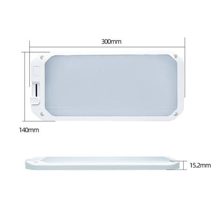 12-30V RV Light 198 LEDs 3-Color Temperature Dimmable Roof Light, Color: Yellow White Light With Remote - Dome Lights by buy2fix | Online Shopping UK | buy2fix