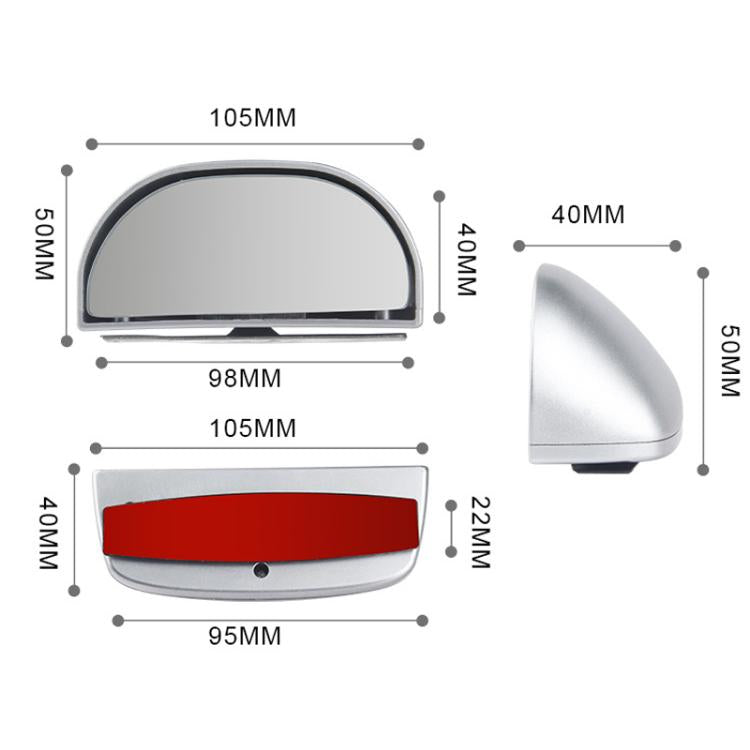 Trainer Car Rearview Mirror Plus Blind Spot Mirror Car Reversing Aid Car Small Round Mirror, Color: Silver - Convex Mirror & Accessories by buy2fix | Online Shopping UK | buy2fix