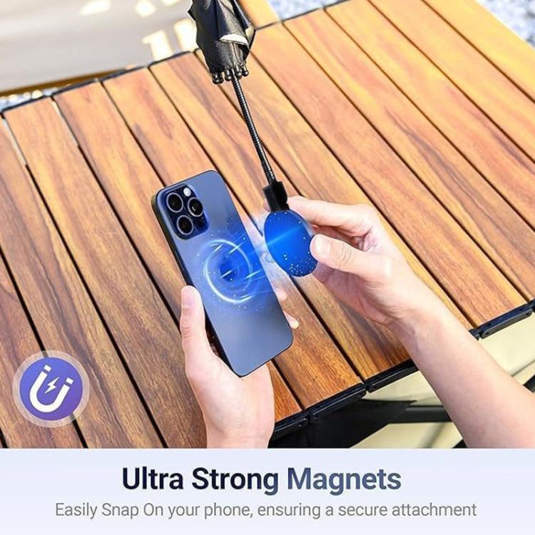 Magnetic Phon Mini Umbrella Waterproof Sunshade With Finger Ring(Pink) - Ring Holder by buy2fix | Online Shopping UK | buy2fix