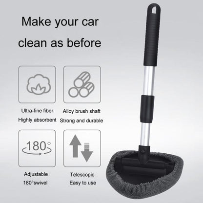 DM-130 Car Windshield Cleaning Wipe Aluminum Retractable Car Wash Window Brush - Car washing supplies by buy2fix | Online Shopping UK | buy2fix