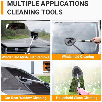 DM-130 Car Windshield Cleaning Wipe Aluminum Retractable Car Wash Window Brush - Car washing supplies by buy2fix | Online Shopping UK | buy2fix