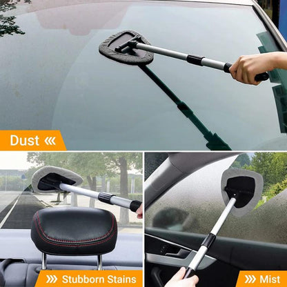 DM-130 Car Windshield Cleaning Wipe Aluminum Retractable Car Wash Window Brush - Car washing supplies by buy2fix | Online Shopping UK | buy2fix