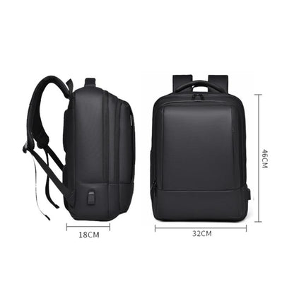 OUMANTU 2103 Large Capacity Multi-Compartment Waterproof Laptop Backpack With USB Port(Black) - Backpack by OUMANTU | Online Shopping UK | buy2fix