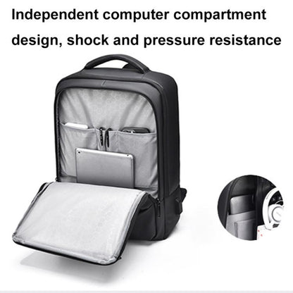 OUMANTU 2103 Large Capacity Multi-Compartment Waterproof Laptop Backpack With USB Port(Gray) - Backpack by OUMANTU | Online Shopping UK | buy2fix