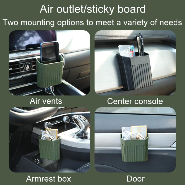 Car Sticky Center Control Storage Box Multi-Purpose Car Air Vent Organizer(Green) - Stowing Tidying by buy2fix | Online Shopping UK | buy2fix