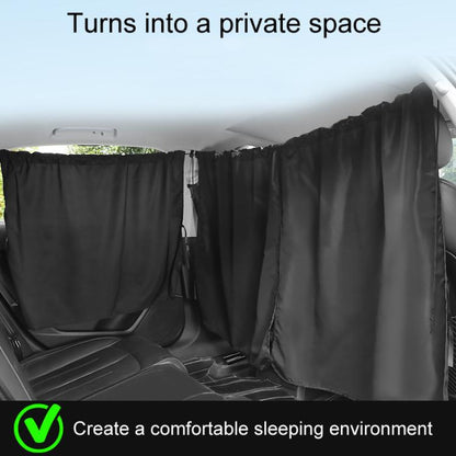 5pcs / Set Car Rear Side Blackout Sunshade Curtains Automobile Privacy Sunshade(Black) - Window Foils & Solar Protection by buy2fix | Online Shopping UK | buy2fix