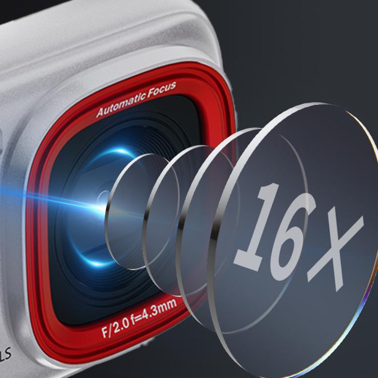 72 MP HD Digital Camera 2.4 Inch MP3 Listening Photo Video 16x Zoom DV(Rose Red) - Video Cameras by buy2fix | Online Shopping UK | buy2fix