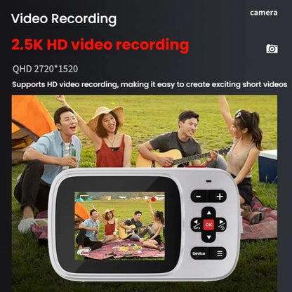 72 MP HD Digital Camera 2.4 Inch MP3 Listening Photo Video 16x Zoom DV(Black) - Video Cameras by buy2fix | Online Shopping UK | buy2fix