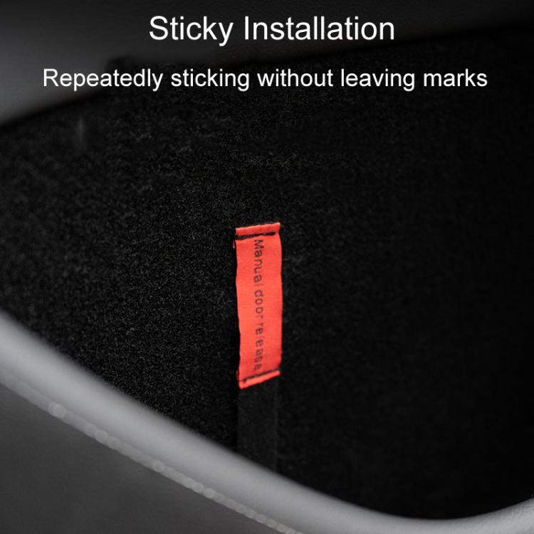 1pair For Tesla New Model 3 / Y Door Emergency Safety Pull Cord(Red) - Auto Fastener & Clips by buy2fix | Online Shopping UK | buy2fix