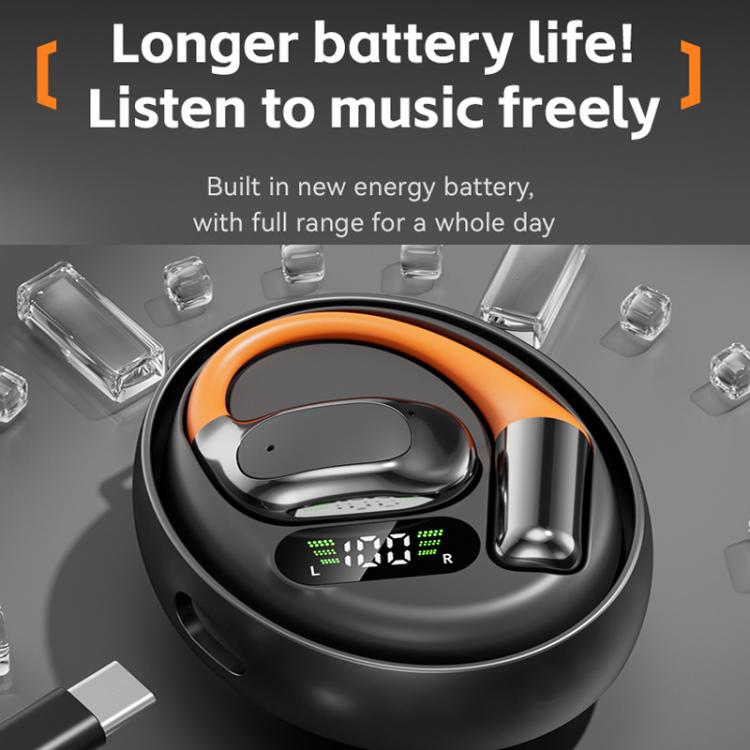 M113 AI Translation Bluetooth Headset Ear-hook Real Time Translation Earbuds 144 Voice Translator(Black) -  by buy2fix | Online Shopping UK | buy2fix