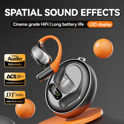 M113 AI Translation Bluetooth Headset Ear-hook Real Time Translation Earbuds 144 Voice Translator(Black) -  by buy2fix | Online Shopping UK | buy2fix