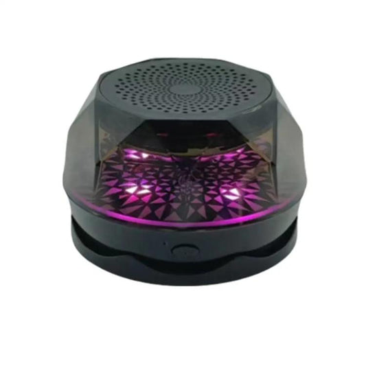 Mini Portable Wireless Magnetic RGB Atmosphere Light Bluetooth Speaker(Black) - Mini Speaker by buy2fix | Online Shopping UK | buy2fix