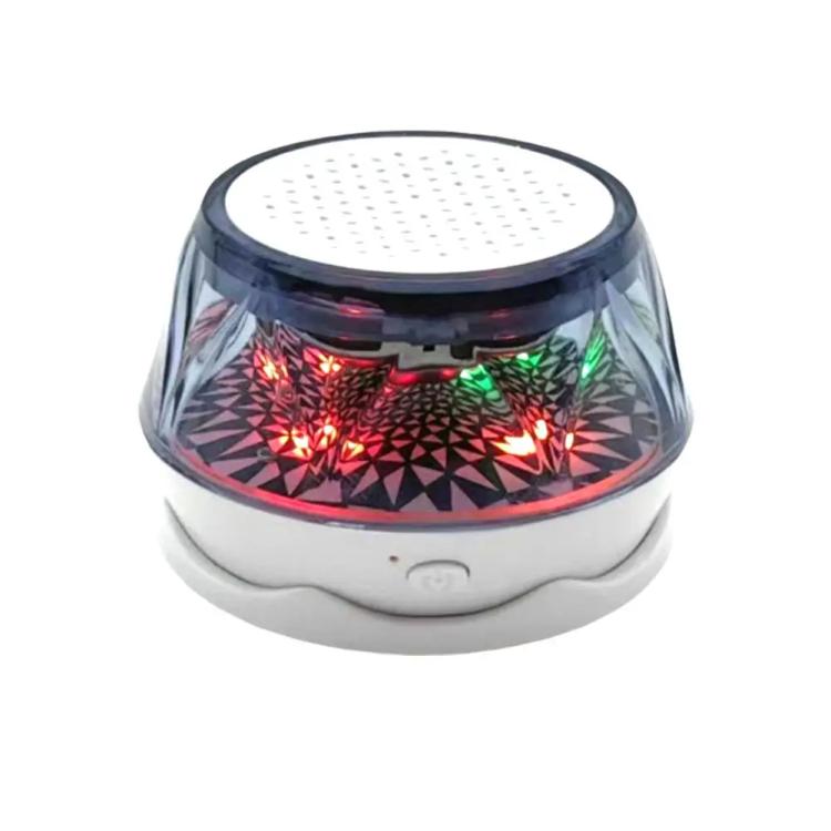 Mini Portable Wireless Magnetic RGB Atmosphere Light Bluetooth Speaker(White) - Mini Speaker by buy2fix | Online Shopping UK | buy2fix
