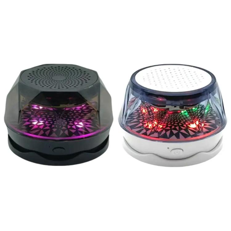 Mini Portable Wireless Magnetic RGB Atmosphere Light Bluetooth Speaker(White) - Mini Speaker by buy2fix | Online Shopping UK | buy2fix
