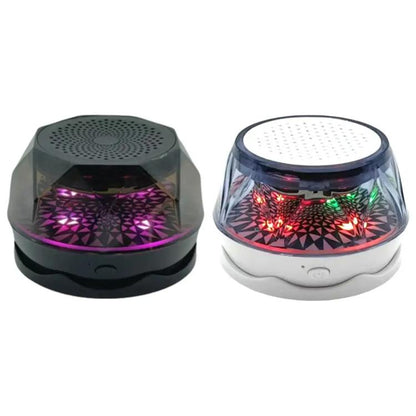 Mini Portable Wireless Magnetic RGB Atmosphere Light Bluetooth Speaker(White) - Mini Speaker by buy2fix | Online Shopping UK | buy2fix