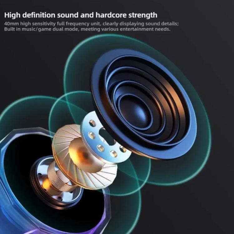 Mini Portable Wireless Magnetic RGB Atmosphere Light Bluetooth Speaker(Black) - Mini Speaker by buy2fix | Online Shopping UK | buy2fix