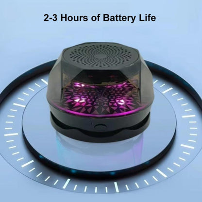 Mini Portable Wireless Magnetic RGB Atmosphere Light Bluetooth Speaker(Black) - Mini Speaker by buy2fix | Online Shopping UK | buy2fix