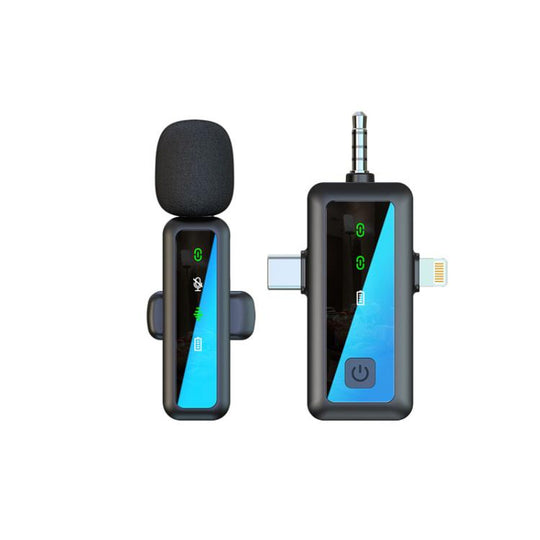 H65 3 In 1 Lavalier Wireless Microphone Outdoor Broadcast Noise Canceling Sports Camera Microphone, Style: Single Mic