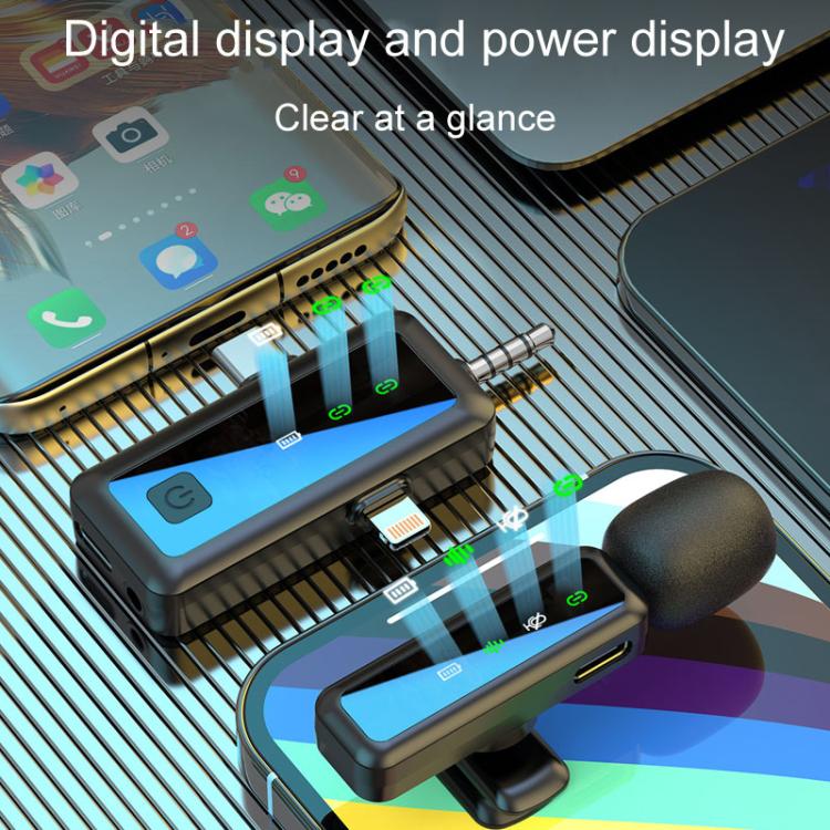 H65 3 In 1 Lavalier Wireless Microphone Outdoor Broadcast Noise Canceling Sports Camera Microphone, Style: Dual Mic - Microphone by buy2fix | Online Shopping UK | buy2fix