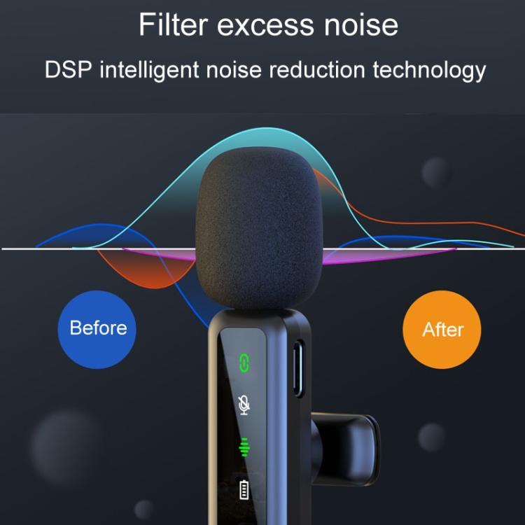 H65 3 In 1 Lavalier Wireless Microphone Outdoor Broadcast Noise Canceling Sports Camera Microphone, Style: Dual Mic - Microphone by buy2fix | Online Shopping UK | buy2fix