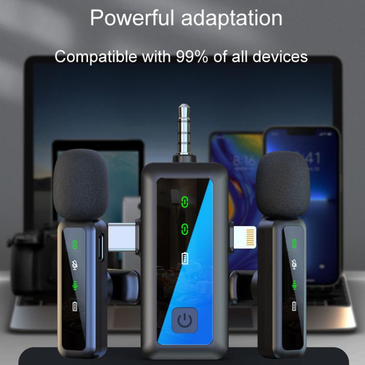 H65 3 In 1 Lavalier Wireless Microphone Outdoor Broadcast Noise Canceling Sports Camera Microphone, Style: Single Mic - Microphone by buy2fix | Online Shopping UK | buy2fix