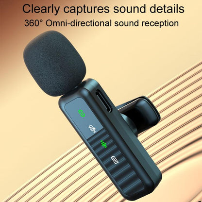 H63 Wireless Lavalier Microphone Live Shooting Audio Noise Canceling Device, Style: Dual Mic(Type-C) - Microphone by buy2fix | Online Shopping UK | buy2fix