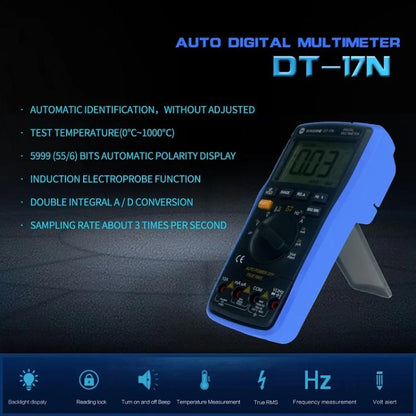SUNSHINE DT-17N Auto Range Digital Multimeter LCD Display Tester Pen High Precision Measurement Of Capacitance Voltage Current - Digital Multimeter by SUNSHINE | Online Shopping UK | buy2fix
