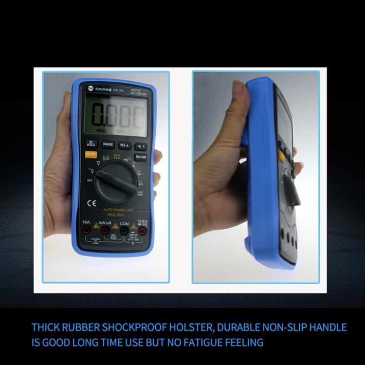 SUNSHINE DT-17N Auto Range Digital Multimeter LCD Display Tester Pen High Precision Measurement Of Capacitance Voltage Current - Digital Multimeter by SUNSHINE | Online Shopping UK | buy2fix