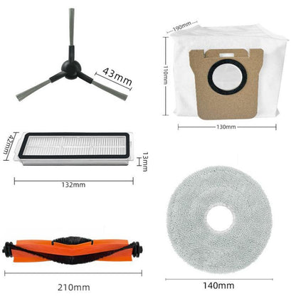 6pcs Dust Bag For Xiaomi Robot Vacuum X20 Max Parts Accessories - For Xiaomi Accessories by buy2fix | Online Shopping UK | buy2fix