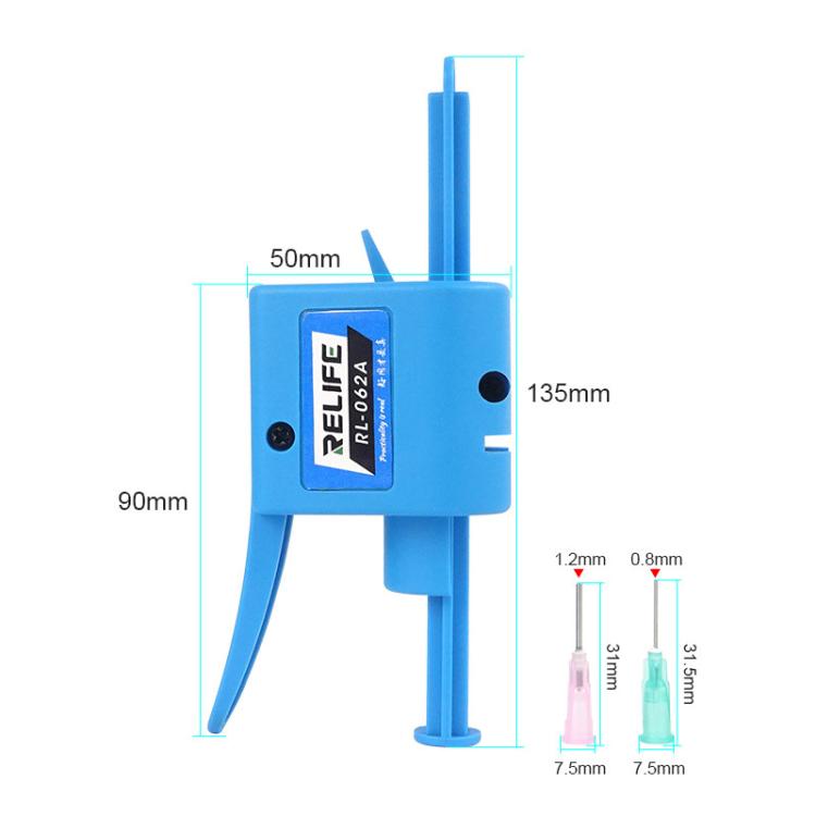 RELIFE RL-062A 10CC Manual Glue Tapper Cell Phone Repair Motherboard Soldering Oil Syringe Booster Tin Paste Syringe Pusher - Repair Glue Series by RELIFE | Online Shopping UK | buy2fix