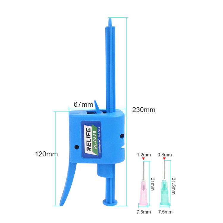RELIFE RL-062B 30CC Manual Glue Tapper Cell Phone Repair Motherboard Soldering Oil Syringe Booster Tin Paste Syringe Pusher - Repair Glue Series by RELIFE | Online Shopping UK | buy2fix