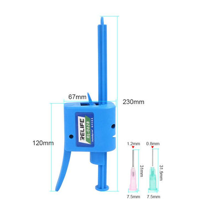 RELIFE RL-062B 30CC Manual Glue Tapper Cell Phone Repair Motherboard Soldering Oil Syringe Booster Tin Paste Syringe Pusher - Repair Glue Series by RELIFE | Online Shopping UK | buy2fix