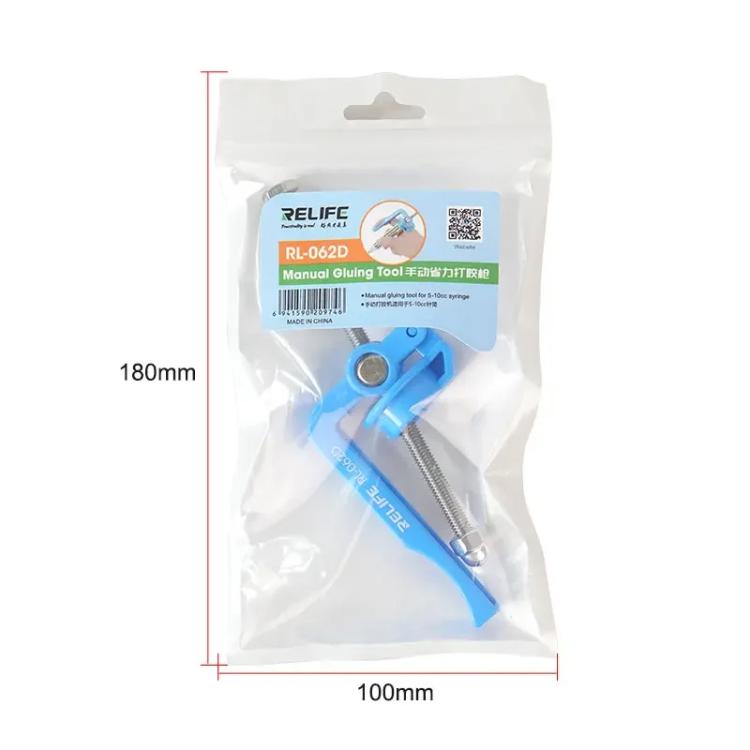 RELIFE RL-062D 5-10CC Manual Glue Tapper Cell Phone Repair Motherboard Soldering Oil Syringe Booster Tin Paste Syringe Pusher - Repair Glue Series by RELIFE | Online Shopping UK | buy2fix