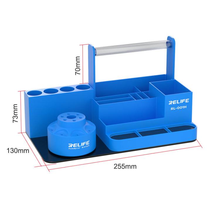 RELIFE RL-001H Rotary Organizer Cell Phone Repair Tool Parts Screwdriver Storage Rack(Blue) - Tool Boxes & Bags by RELIFE | Online Shopping UK | buy2fix