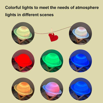 RGB Lighting Planet Shape Desktop Bluetooth Speaker Home 3D Subwoofer(Dream Star Rings) - Desktop Speaker by buy2fix | Online Shopping UK | buy2fix