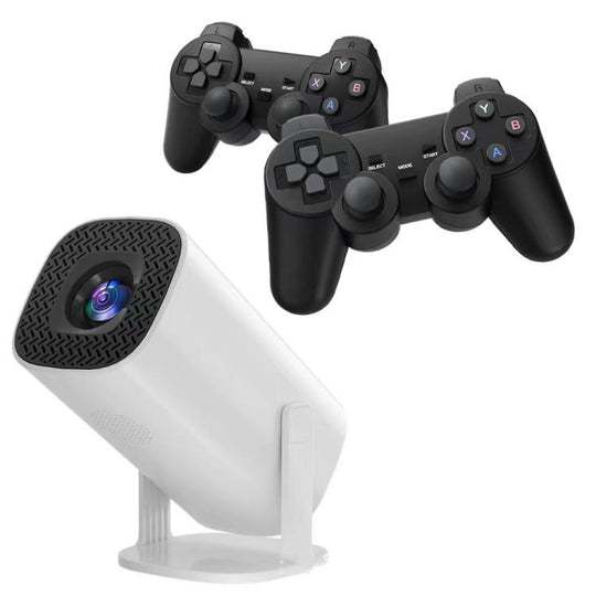 P30 Game Projector Android 11 System With Wireless Gaming Controller 720P Home Theater(UK Plug)