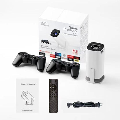 P30 Game Projector Android 11 System With Wireless Gaming Controller 720P Home Theater(US Plug) - Mini Projector by buy2fix | Online Shopping UK | buy2fix