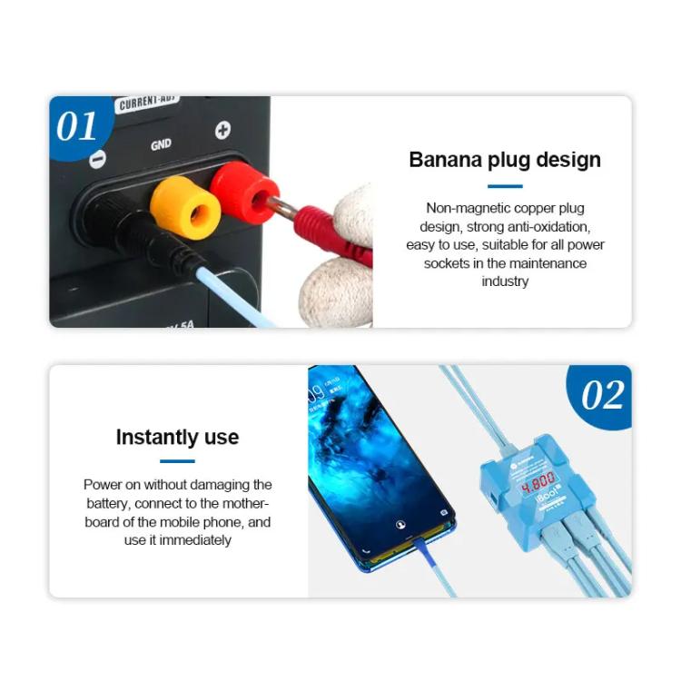 SUNSHINE iBoot C For Android 8V High Voltage Power Supply Test Boot Line Cell Phone Repair Tool Battery Cable HW Boot Cable - Test Tools by SUNSHINE | Online Shopping UK | buy2fix