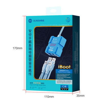 SUNSHINE iBoot C For Android 8V High Voltage Power Supply Test Boot Line Cell Phone Repair Tool Battery Cable HW Boot Cable - Test Tools by SUNSHINE | Online Shopping UK | buy2fix