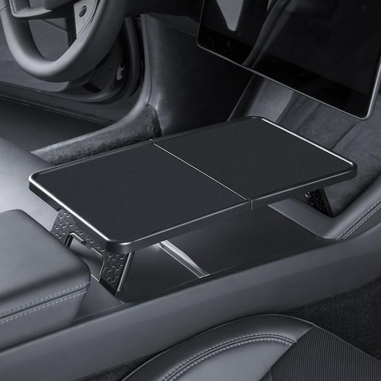 For Tesla Model Y / 3 Car Front Center Control Plate Folding Tray Table(Black) - Stowing Tidying by buy2fix | Online Shopping UK | buy2fix