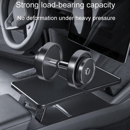 For Tesla Model Y / 3 Car Front Center Control Plate Folding Tray Table(Black) - Stowing Tidying by buy2fix | Online Shopping UK | buy2fix