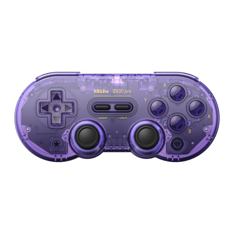 8BitDo SN30 Pro Retro Special Edition Translucent Wireless Bluetooth Multi-Platform Gamepad(Purple) - Gamepads by 8BitDo | Online Shopping UK | buy2fix