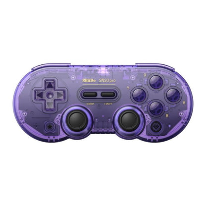 8BitDo SN30 Pro Retro Special Edition Translucent Wireless Bluetooth Multi-Platform Gamepad(Purple) - Gamepads by 8BitDo | Online Shopping UK | buy2fix