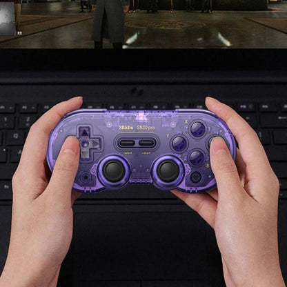 8BitDo SN30 Pro Retro Special Edition Translucent Wireless Bluetooth Multi-Platform Gamepad(Purple) - Gamepads by 8BitDo | Online Shopping UK | buy2fix