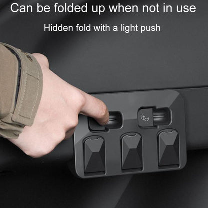 For Tesla Model Y Car Hidden Trunk Modification Button Folding Hook(Black) - Auto Fastener & Clips by buy2fix | Online Shopping UK | buy2fix