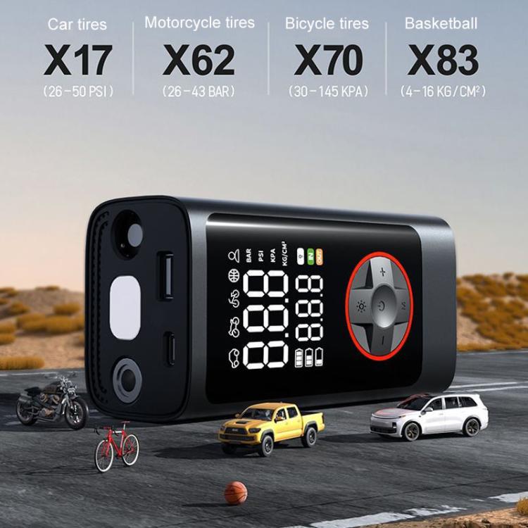ATJ-004 Smart Wireless Digital Display Portable Car Tire Pump Multi-Function Inflator(Lithium Battery Model) - Inflatable Pump by buy2fix | Online Shopping UK | buy2fix