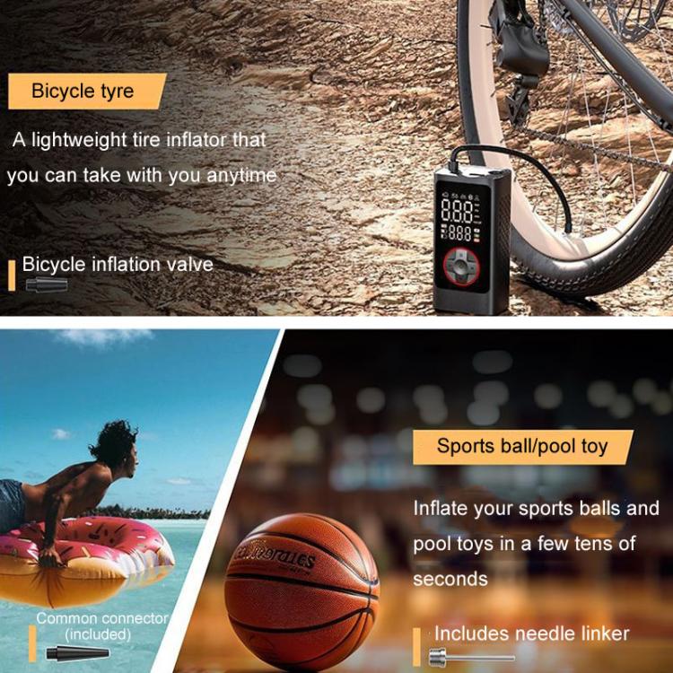 ATJ-004 Smart Wireless Digital Display Portable Car Tire Pump Multi-Function Inflator(Lithium Battery Model) - Inflatable Pump by buy2fix | Online Shopping UK | buy2fix