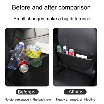 For Tesla New Model 3 Car Seat Rear Wet And Dry Storage Boxes - Stowing Tidying by buy2fix | Online Shopping UK | buy2fix
